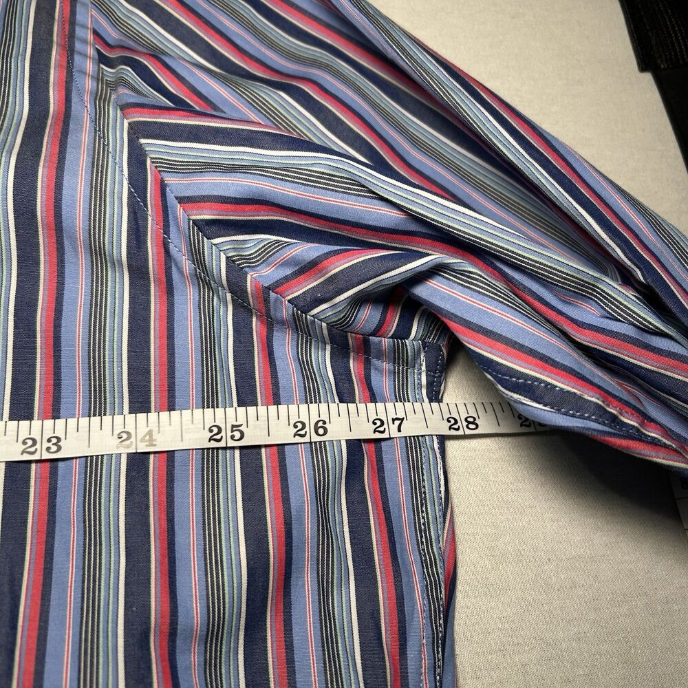 NWT Tailorbyrd Long Sleeve Button Down Shirt Striped Casual Men's 2XLT - Picture 4 of 7